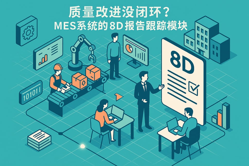 质量改进没闭环？MES系统的8D报告跟踪模块  